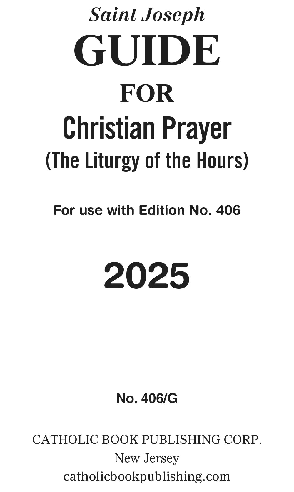 Christian Prayer Guide For 2026 | 406/G