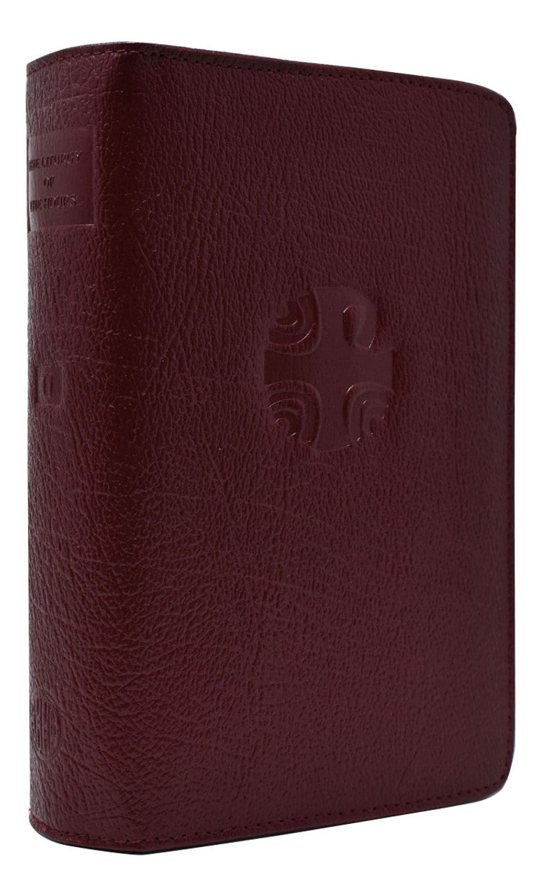 Liturgy of the Hour Burgundy Leather Zipper Case Vol. II | 402/10LC