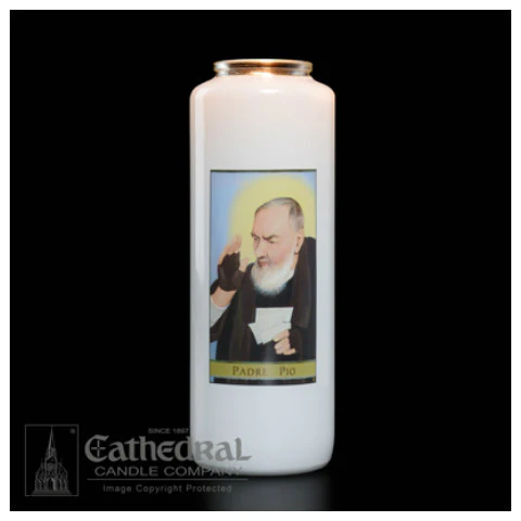 Padre Pio Candle - Sacred Image Collection