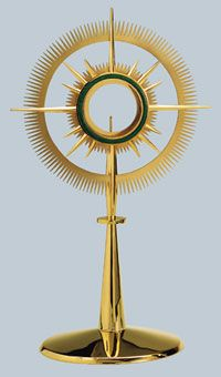 Molina - Green Enamel Halo Monstrance | 7252