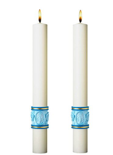 Eximious Collection | Most Holy Rosary COMPLEMENTING Paschal Candle