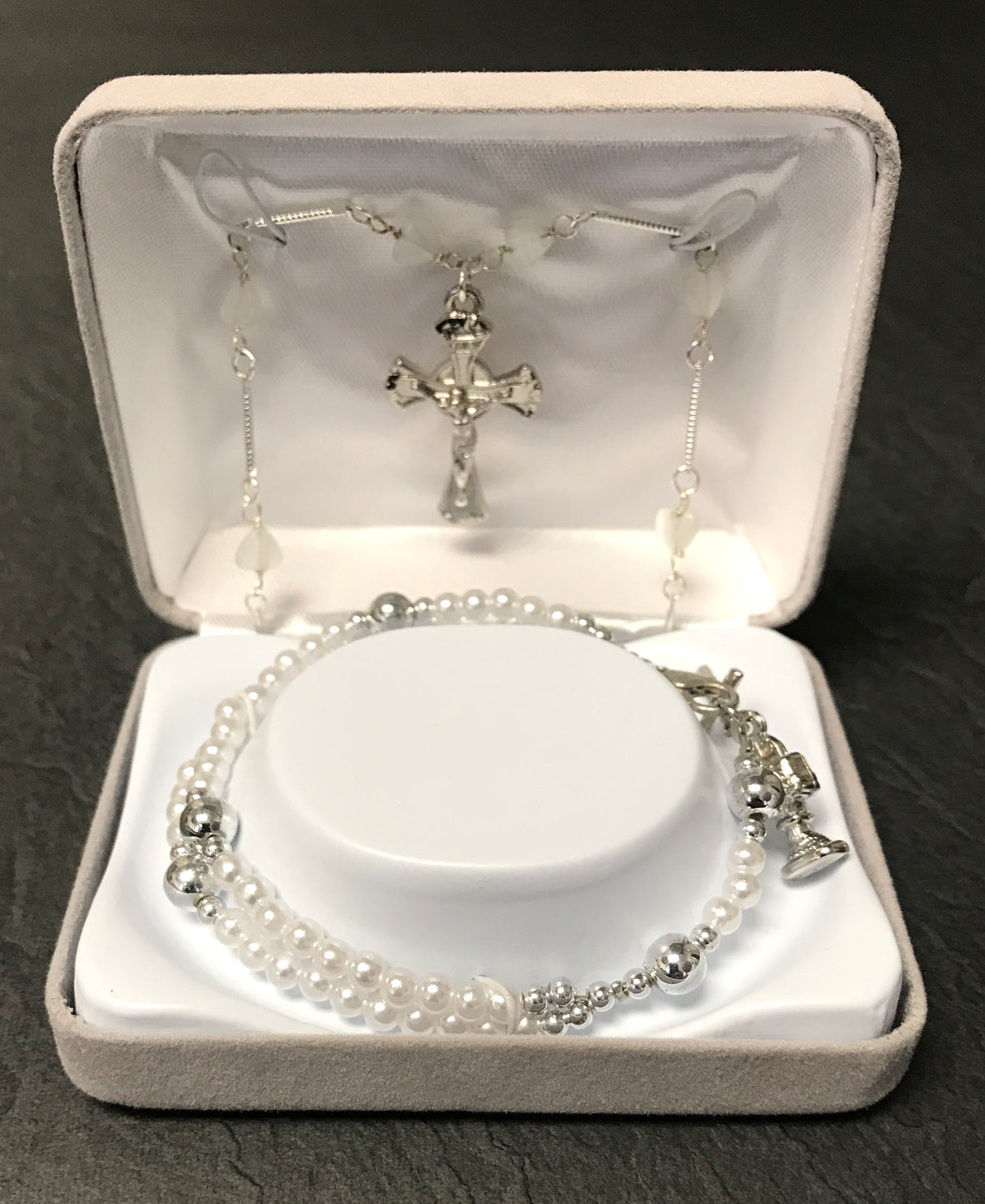 PEARL 59 BEAD FC BRACELET & NECKLACE SET GIFT BOXED | Malhame