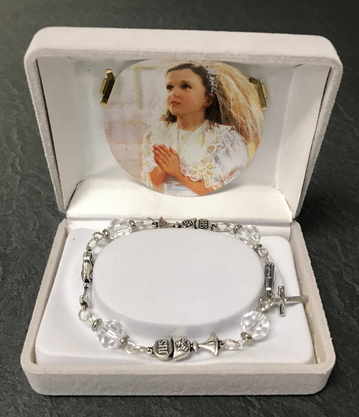 PEARL/CROSS FC BRACELET GIFT BOXED | Malhame
