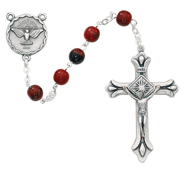 7MM HOLY SPIRIT ROSARY/BOXED - 833F
