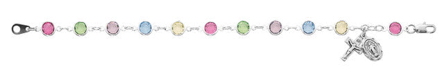 7.5" MULTI CRYSTAL BRACELET - BR190