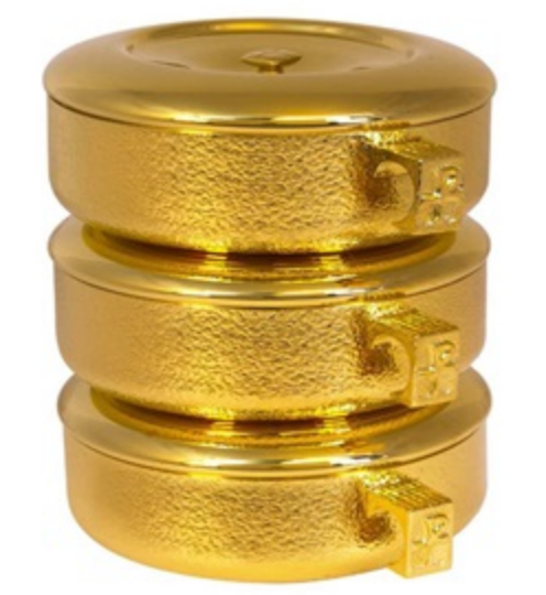3pc. Stacking Ciboria Set Talon Texture | 460G
