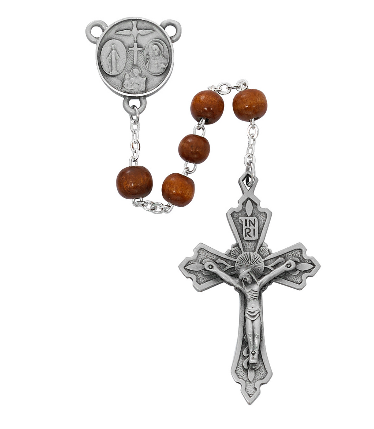 Brown Wood Rosary | R876F
