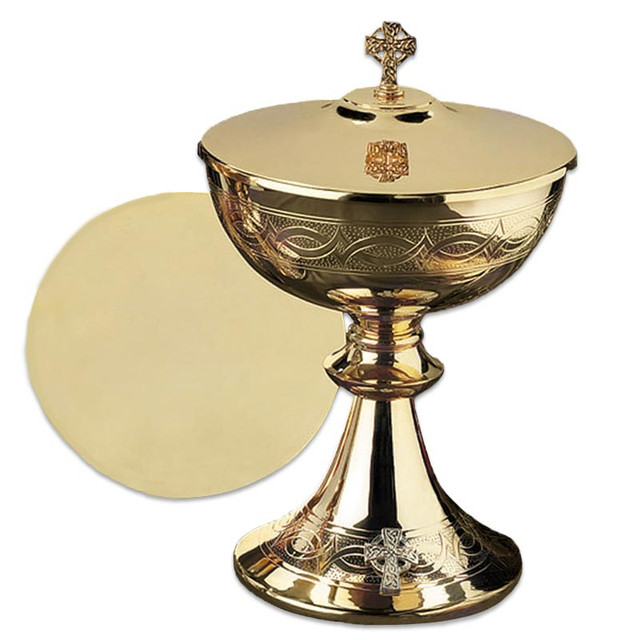 Sudbury Brass - Celtic Cross Ciborium with Cover | JC717