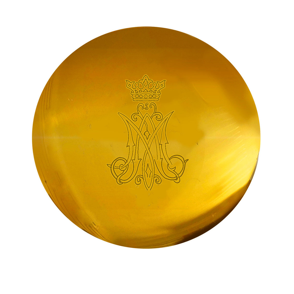 5" Engraved Crucifix Scale Paten