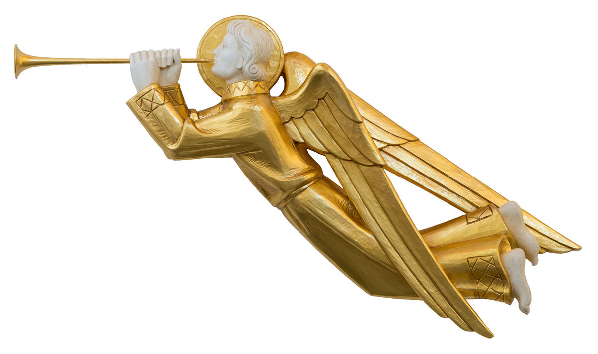 Demetz - Gold/Ivory Trumpeting Angels | 1250/1-2