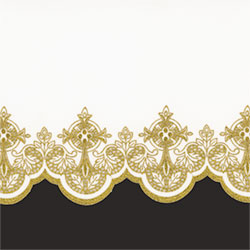 100% Polyester Embroidered Fabric for Altar Cloths | #508
