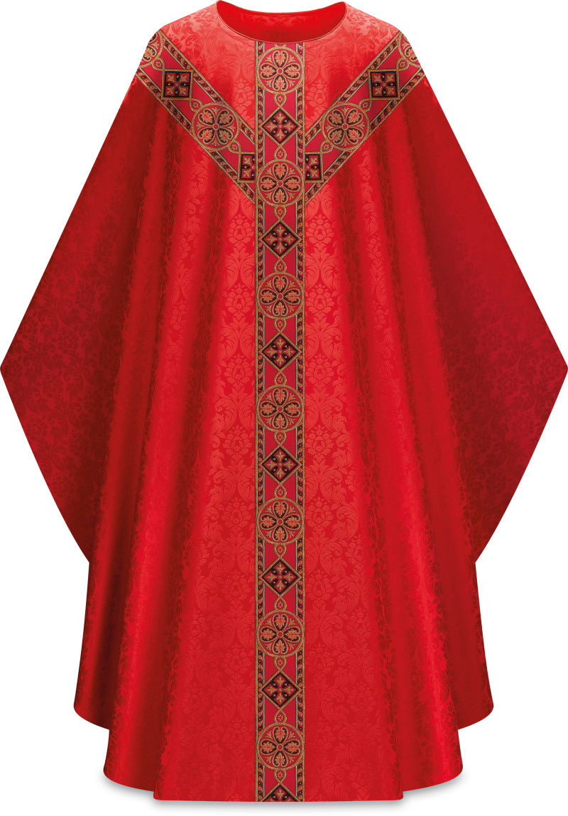 Slabbinck - Duomo Chasuble with Beautiful Woven Galoon - Slabbinck - Chiarelli's Religious Goods & Church Supply