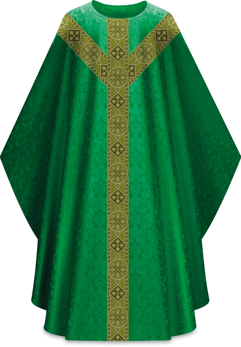 Slabbinck - Duomo Chasuble with Beautiful Woven Galoon - Slabbinck - Chiarelli's Religious Goods & Church Supply