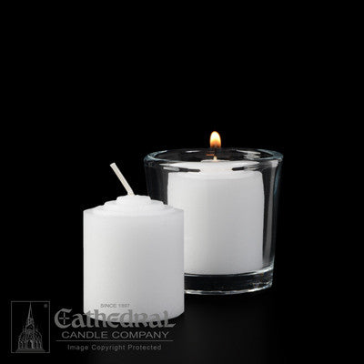 Votive Lights - Hourly, Straight Side (Choose Hour) - Cathedral Candle - Chiarelli's Religious Goods & Church Supply