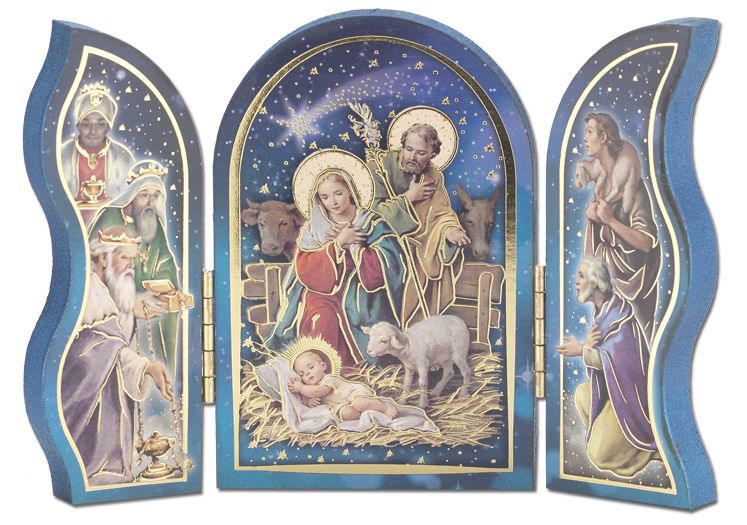 Nativity Triptych - Chiarelli's Religious Good's & Church Supply - Chiarelli's Religious Goods & Church Supply