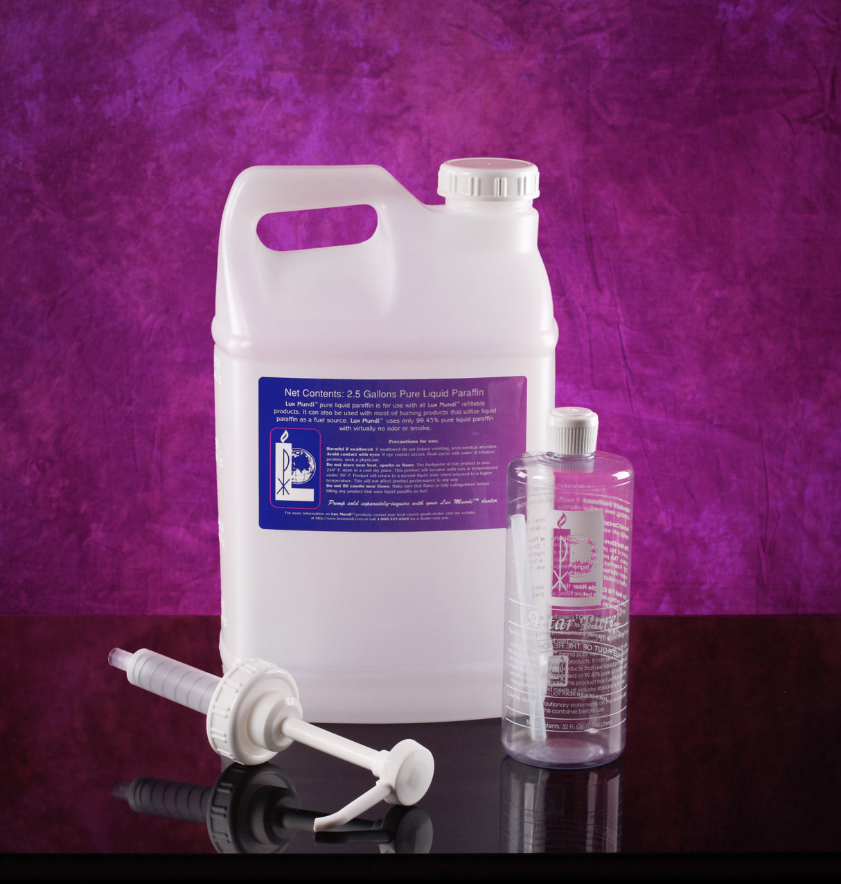 Altar Pure Liquid Paraffin - 2.5 Gallon Jug - Lux Mundi - Chiarelli's Religious Goods & Church Supply