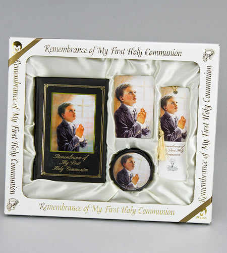 Marian Children's Mass Book KATHY FINCHER BLESSINGS DELUXE FIRST COMMUNION SET BOY - Malco - Chiarelli's Religious Goods & Church Supply