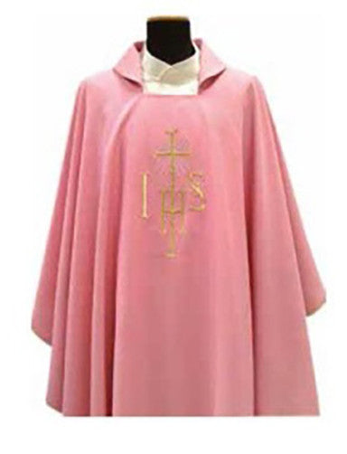 Embroidered Chasuble - Primavera Fabric - SLV220 - Solivari - Chiarelli's Religious Goods & Church Supply