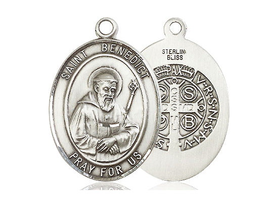 Sterling Silver St Benedict Medal - Bliss - Chiarelli's Religious Goods & Church Supply
