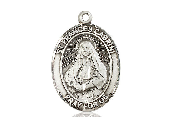 Saint Frances Cabrini Sterling Silver Medal - Bliss - Chiarelli's Religious Goods & Church Supply