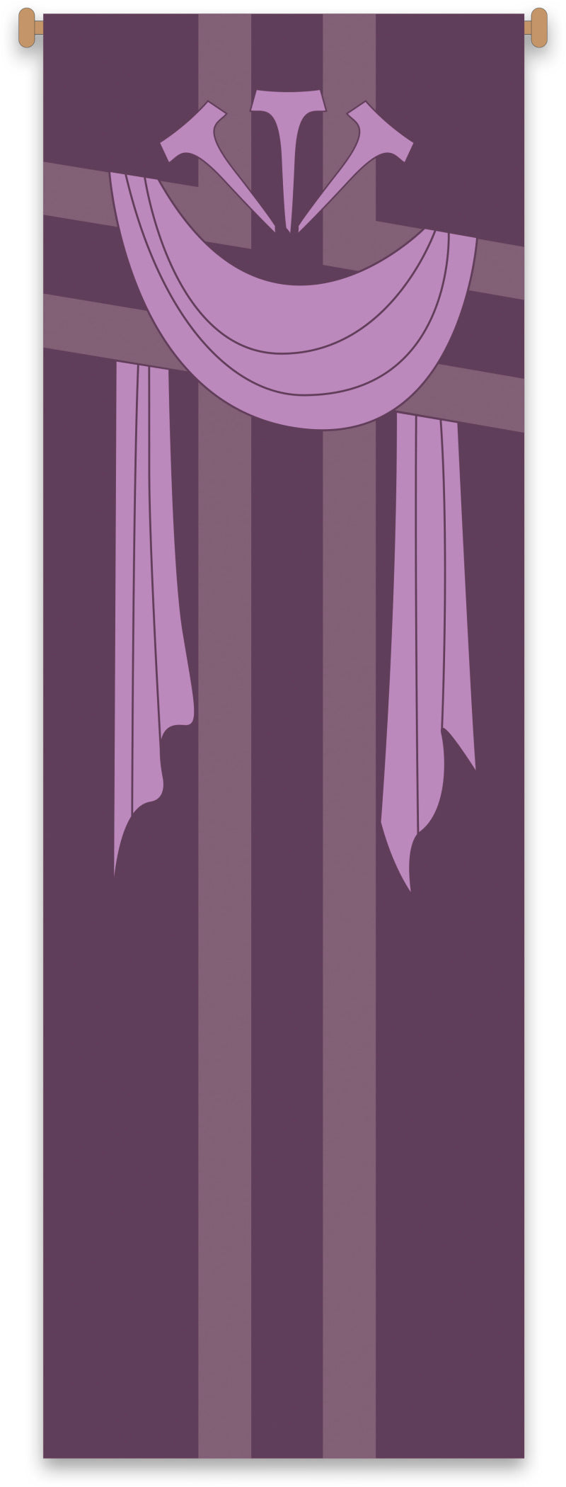 Lent: Nails and Shroud Banner - Slabbinck - Chiarelli's Religious Goods & Church Supply