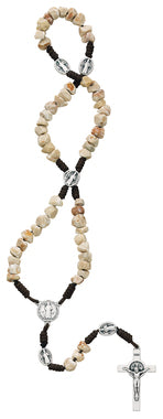 St. Benedict Stone Rosary - McVan - Chiarelli's Religious Goods & Church Supply