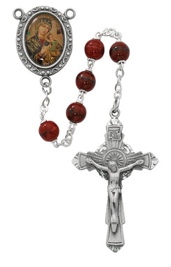 Our Lady of Perpetual Help Rosary - 7mm - McVan - Chiarelli's Religious Goods & Church Supply