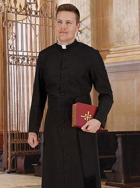 Roman Cassock - Polyester with Gift Box - RJT - Chiarelli's Religious Goods & Church Supply