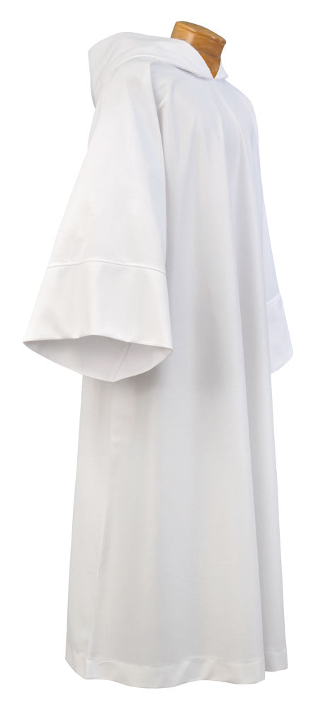 White Concelebration Alb w/ Hood