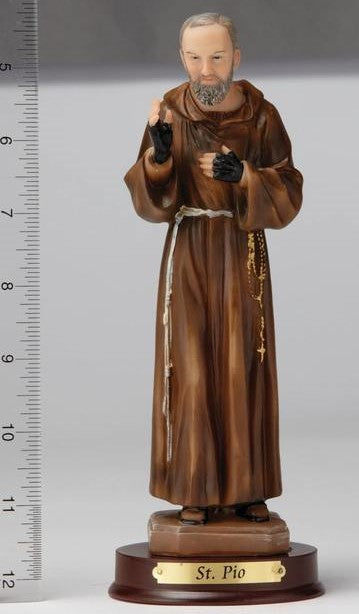 8" Padre Pio - Hand Painted - Religious Art - Chiarelli's Religious Goods & Church Supply