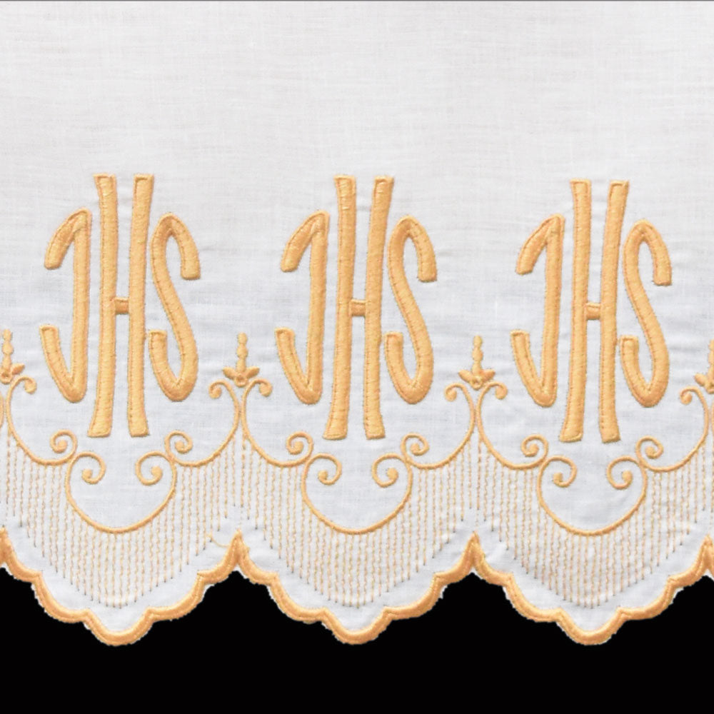 100% Pure Linen Embroidered Altar Linens | All Styles