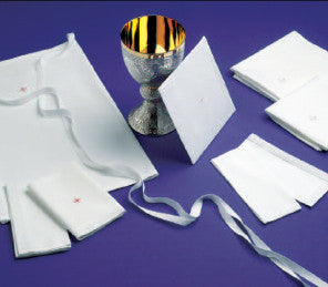 Mass Linens - Embroidered Red Cross - AB71L - Abbey Brand - Chiarelli's Religious Goods & Church Supply