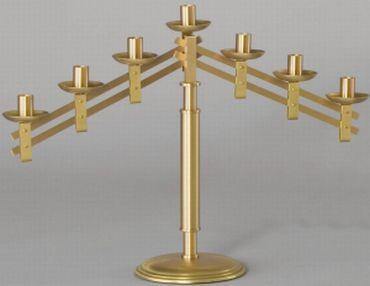 7 Light Candelabra - Z1195 - Zieglers - Chiarelli's Religious Goods & Church Supply