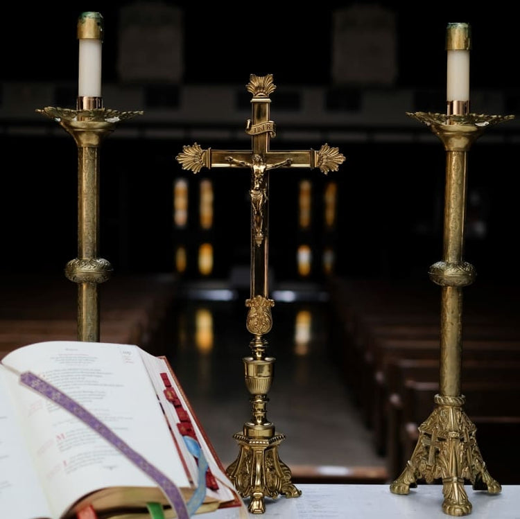 Altar Crosses & Processional Candles – Chiarelli's Religious Goods ...