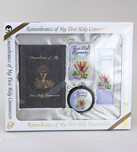 Marian Children's Mass Book Boy Deluxe First Communion Set | Malhame