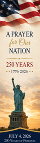 Prayer Bookmark Celebrating the 250th Anniversary of the United States of America (Box of 100)