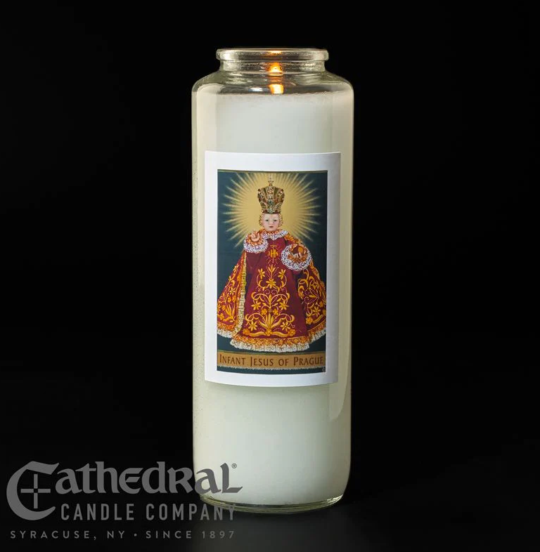 Infant Jesus of Prague Candle - Sacred Image Collection