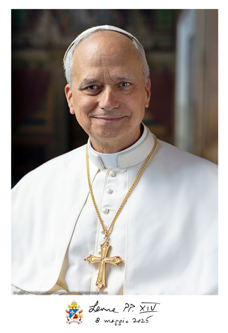 Pope Leo XIV Formal Portrait Classroom Poster