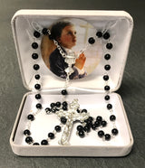 Black FC Rosary. Gift Boxed. | Malhame