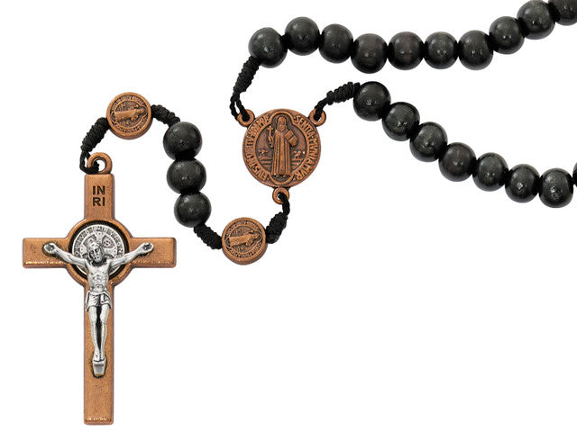 7MM BLACK WOOD ST. BENEDICT COPPER - P393F