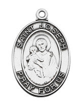 STERLING SIL. ST JOSEPH MEDAL - L684JS