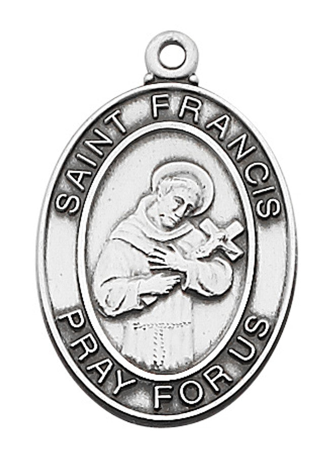 STERLING SIL. ST FRANCIS MEDAL - L684FR