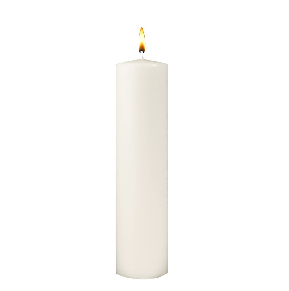 Cathedral Candle - White Ceremonial Pillar Candle