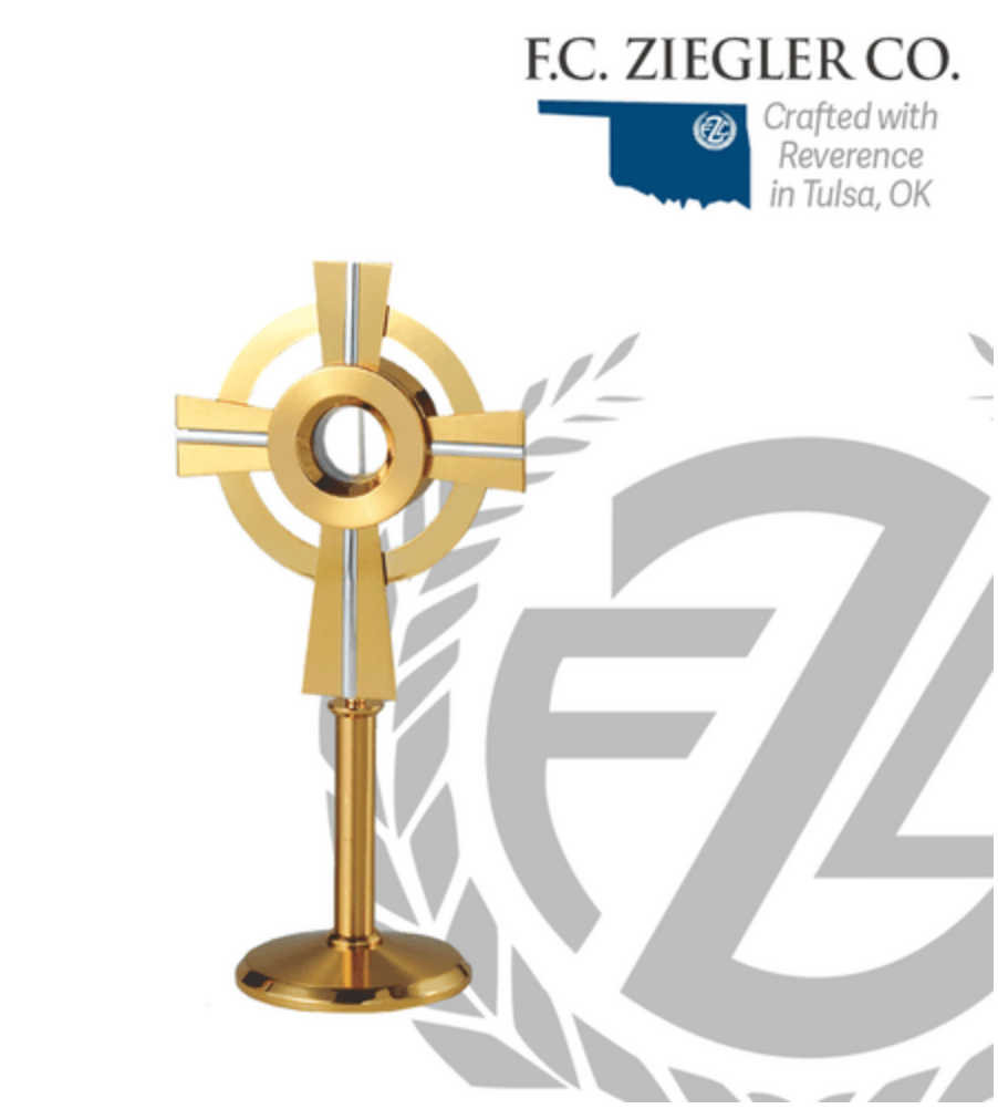 Ostensoria - Gold and Silver Plated - ZZM820