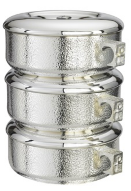 3pc. Stacking Ciboria Set Talon Texture | 460S