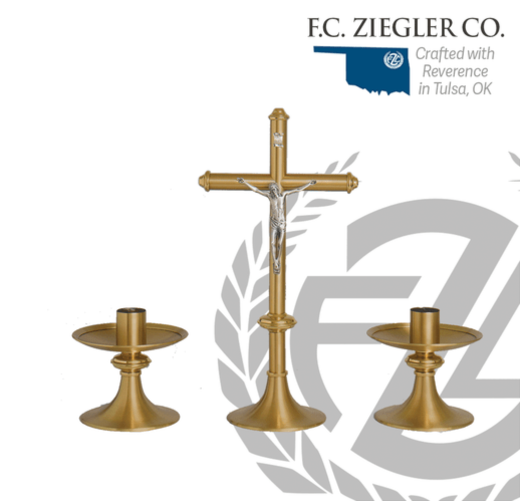 Zieglers - Altar Cross & Candle Holders | 1960
