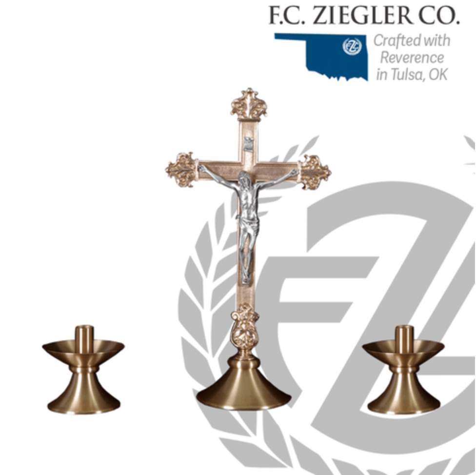 Zieglers - Altar Cross & Candle Holders | 1965