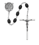 Rosario Oval Madera Marrón - 6x8mm