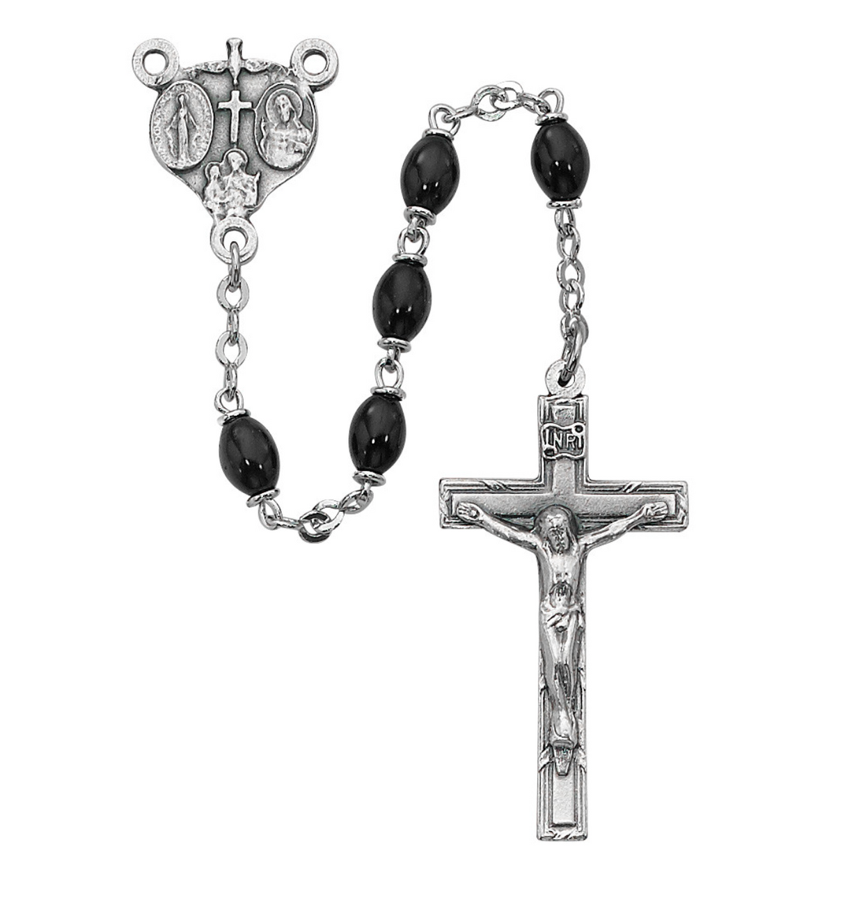 Black Glass Rosary | 136DF