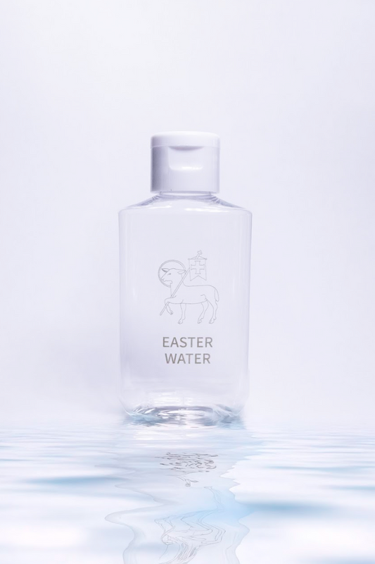 Botella de agua bendita de Pascua